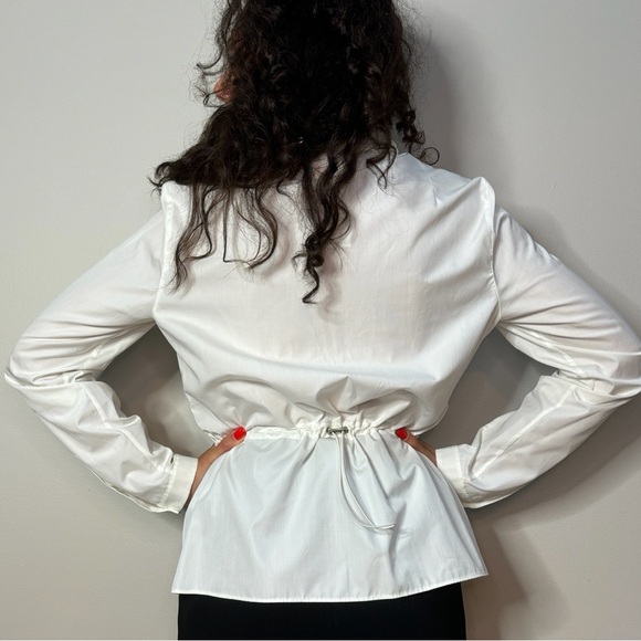 Akris Punto white Button Down - Picture 7 of 8